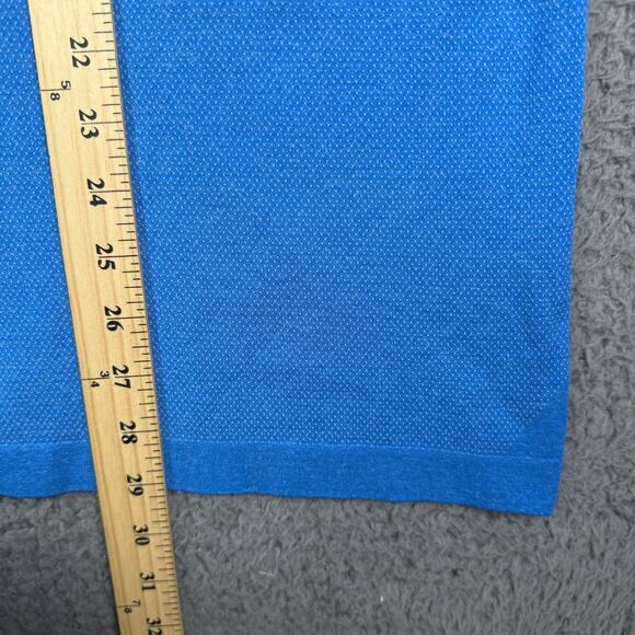 Lululemon Metal Vent Tech Polo Shirt Mens XL Blue Stretch Performance Golf - Picture 7 of 8